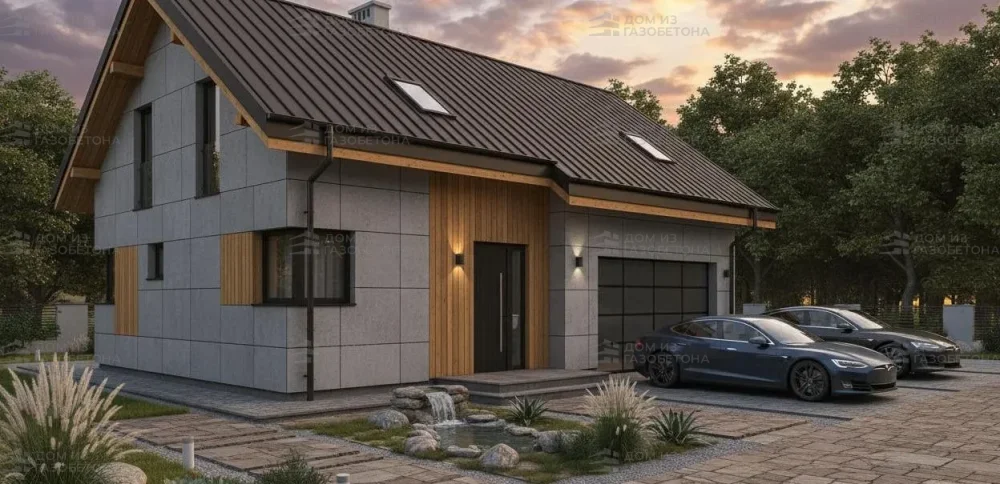 Проект Двухэтажный дом 11 на 10, 138 м2