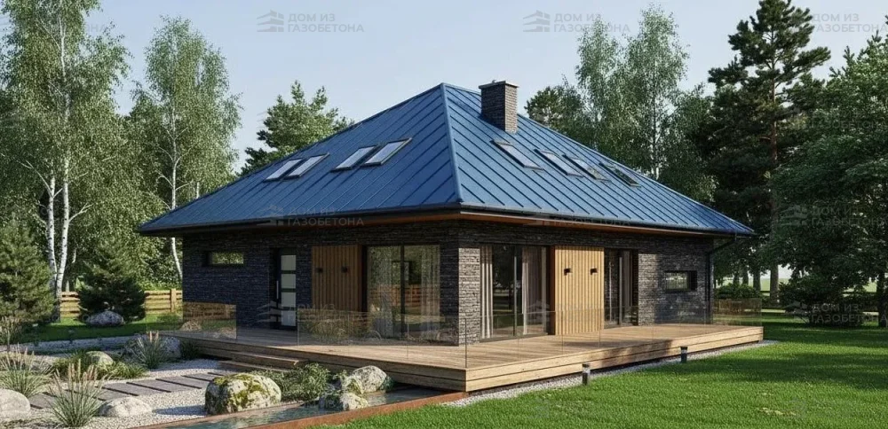 Проект Двухэтажный дом 13 на 14, 204 м2