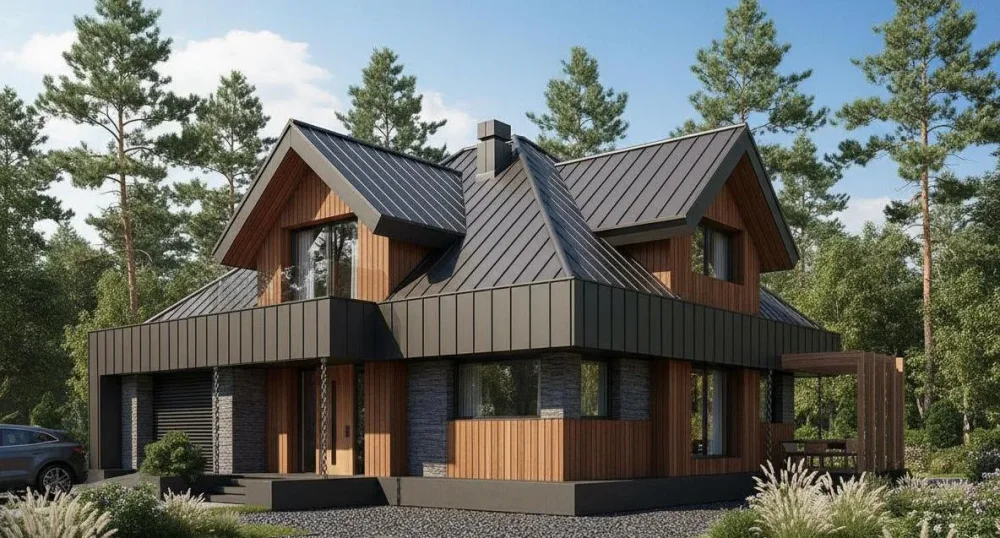 Проект Двухэтажный дом 13 на 12, 161 м2