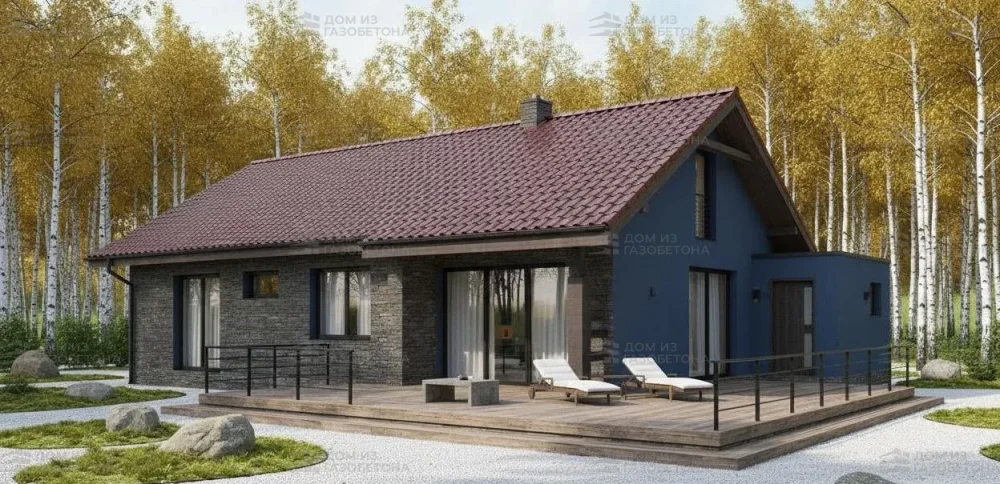 Проект Одноэтажный дом 17 на 10, 140 м2