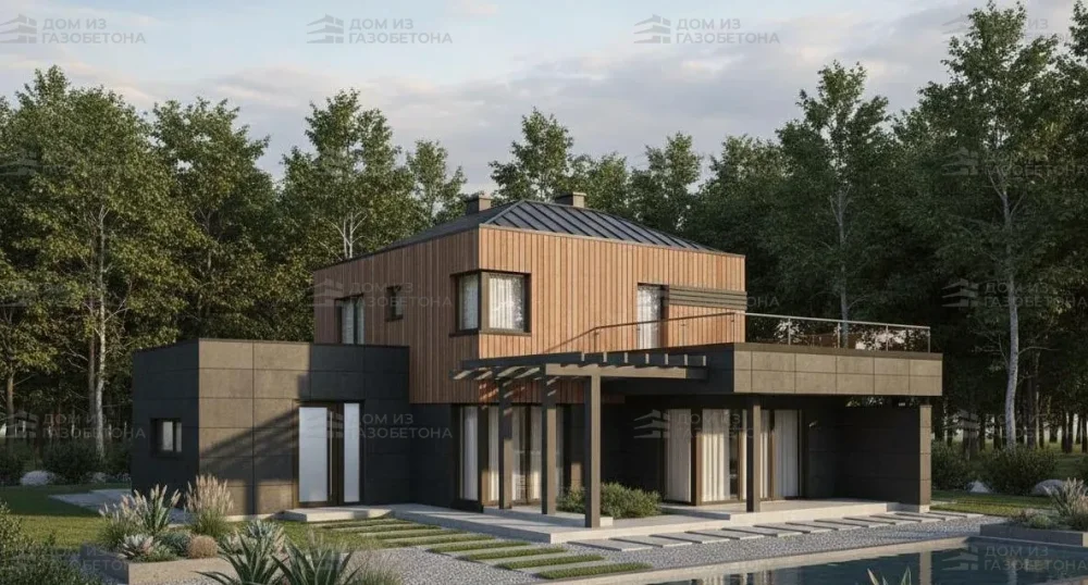 Проект Двухэтажный дом 13 на 21, 137 м2