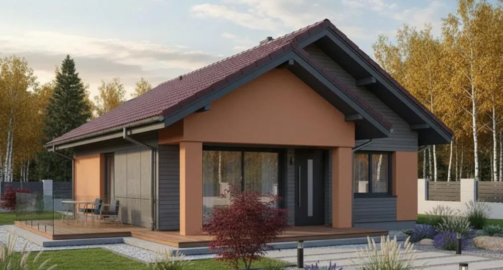 Проект Одноэтажный дом 9 на 10, 69 м2