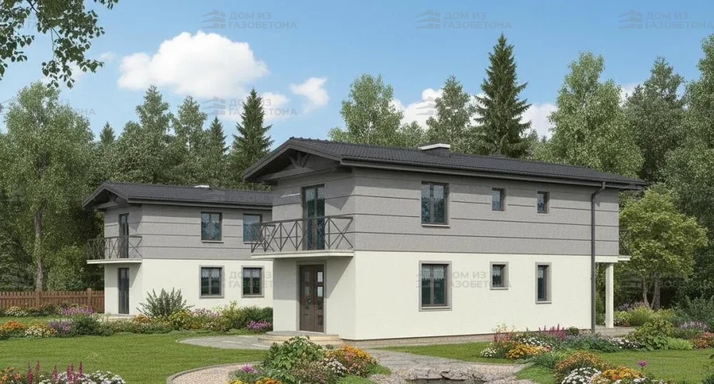 Проект Двухэтажный дом 14 на 5, 102 м2