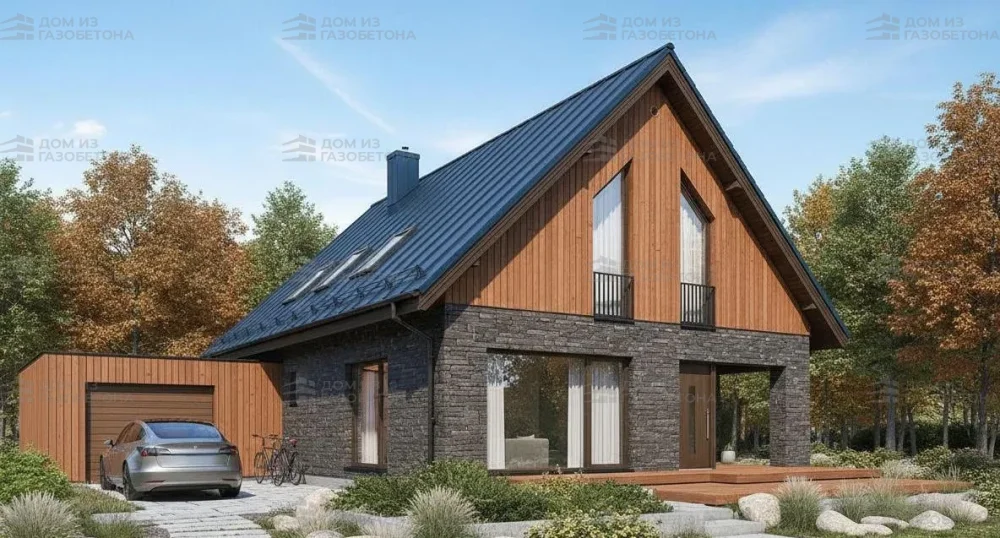 Проект Двухэтажный дом 9 на 16, 151 м2