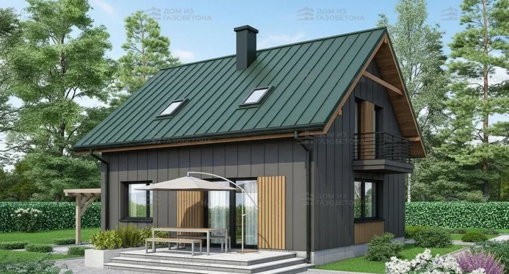 Проект Двухэтажный дом 8 на 9, 89 м2