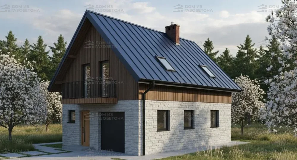 Проект Двухэтажный дом 11 на 10, 155 м2