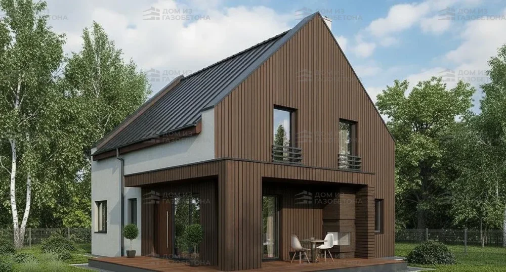 Проект Двухэтажный дом 9 на 11, 154 м2