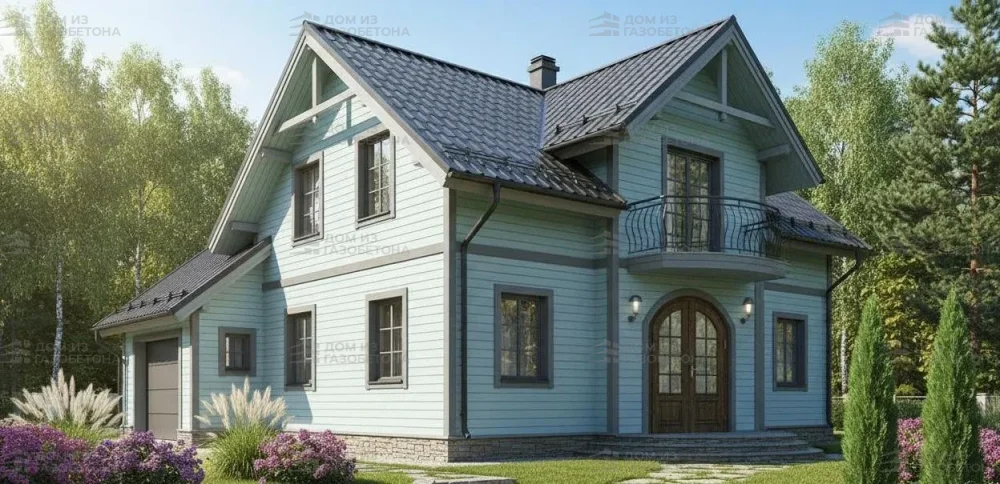 Проект Двухэтажный дом 13 на 9, 143 м2