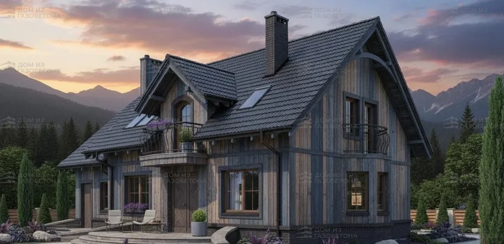 Проект Двухэтажный дом 15 на 10, 185 м2